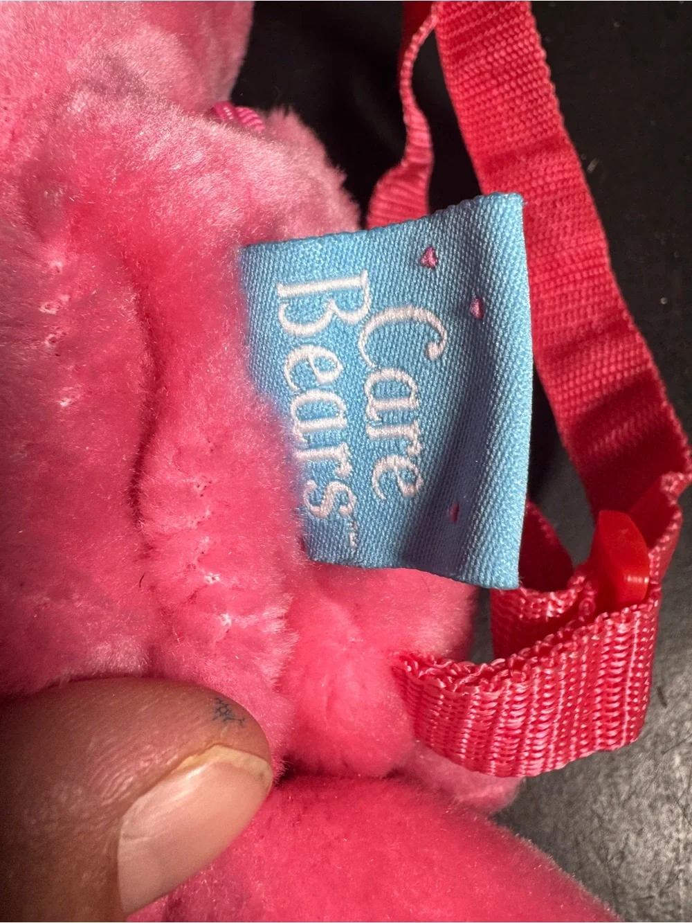 Pink Heart Plush Backpack Toy - Care Bear Style [Item 0371]